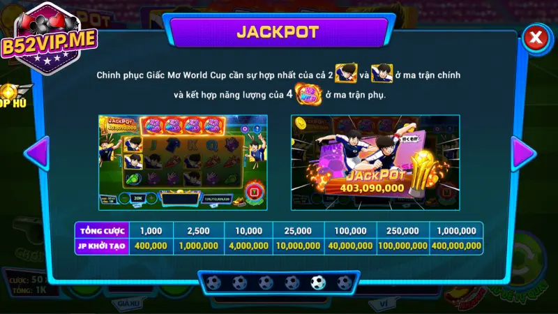 Săn hũ Jackpot B52 cực lớn